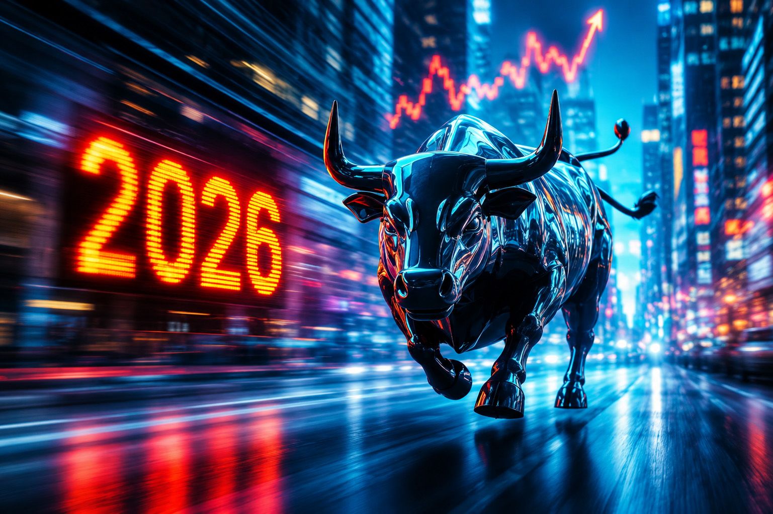 Ullrich Angersbach – Bull market 2026 symbolizing rising stock markets, long-term investing and wealth creation